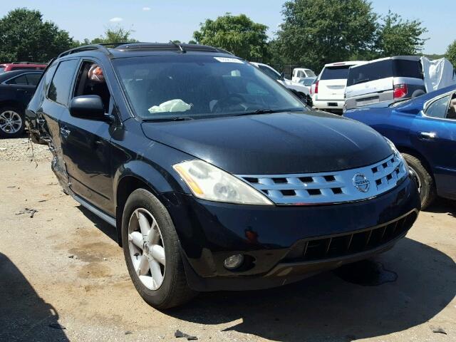 JN8AZ08T15W305170 - 2005 NISSAN MURANO SL BLACK photo 1