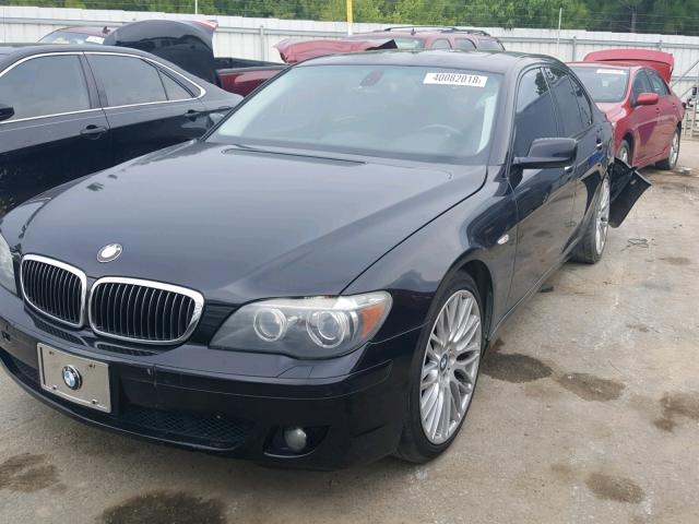 WBAHL83567DT08452 - 2007 BMW 750I BLACK photo 2