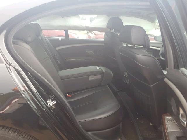 WBAHL83567DT08452 - 2007 BMW 750I BLACK photo 6