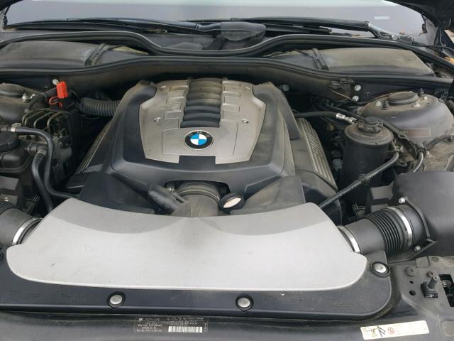 WBAHL83567DT08452 - 2007 BMW 750I BLACK photo 7