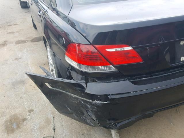 WBAHL83567DT08452 - 2007 BMW 750I BLACK photo 9