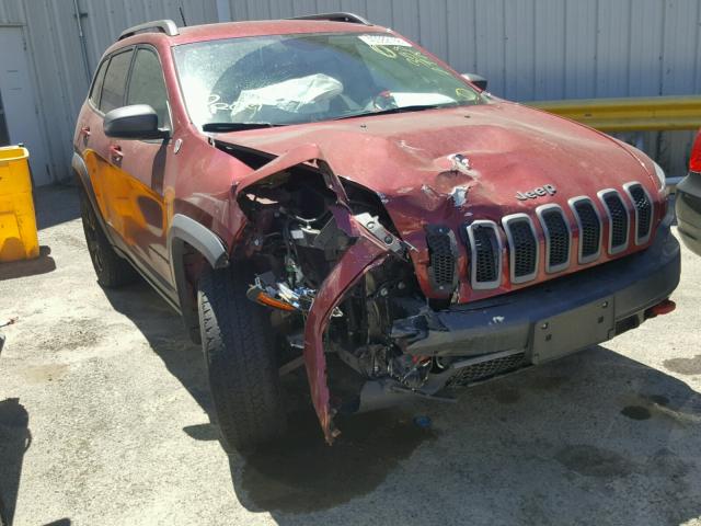 1C4PJMBS0EW276491 - 2014 JEEP CHEROKEE T RED photo 1