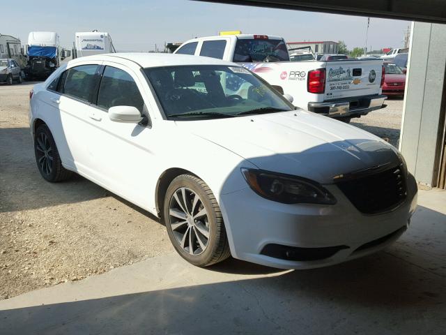 1C3CCBCG8DN751871 - 2013 CHRYSLER 200 LIMITE WHITE photo 1