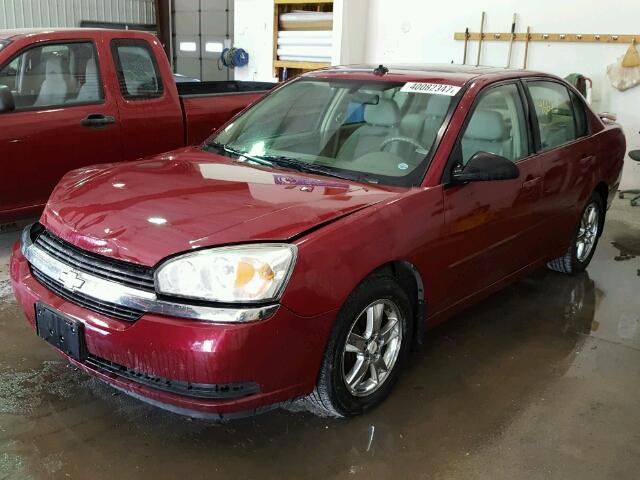 1G1ZT54845F256022 - 2005 CHEVROLET MALIBU LS MAROON photo 2