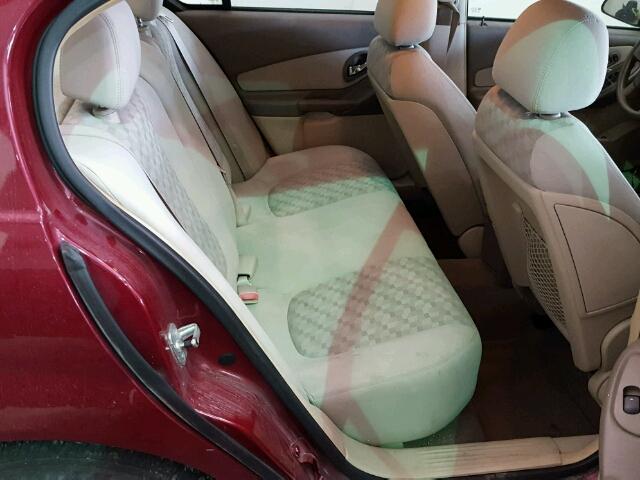 1G1ZT54845F256022 - 2005 CHEVROLET MALIBU LS MAROON photo 6
