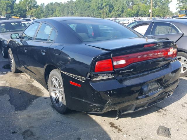 2C3CDXAG9CH305944 - 2012 DODGE CHARGER PO BLACK photo 3