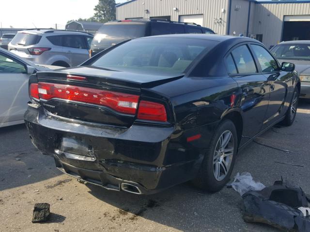 2C3CDXAG9CH305944 - 2012 DODGE CHARGER PO BLACK photo 4