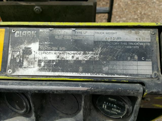 00000G12715967228 - 1989 CLAR FORKLIFT GREEN photo 10