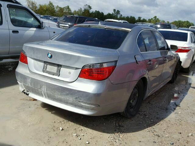 WBANE73596CM40116 - 2006 BMW 530 I SILVER photo 4