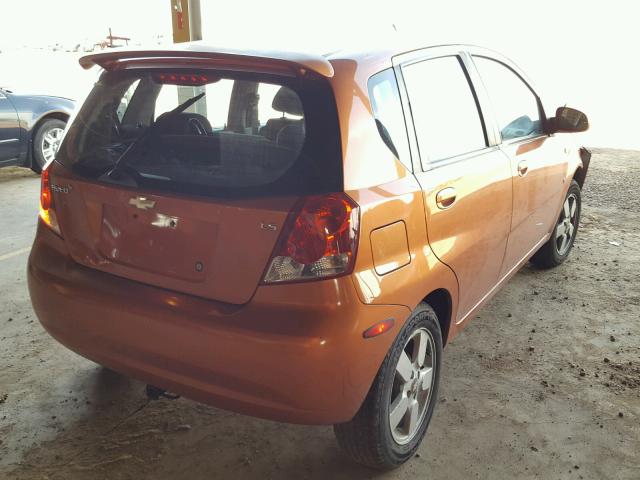 KL1TD66618B094297 - 2008 CHEVROLET AVEO BASE Narıncı foto 4