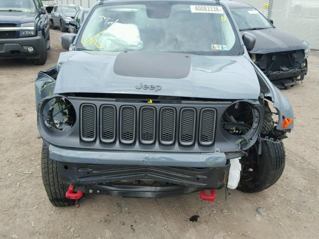 ZACCJBCB0HPE92991 - 2017 JEEP RENEGADE T GRAY photo 7