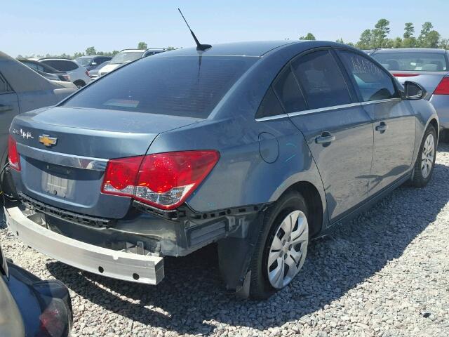 1G1PC5SHXC7364002 - 2012 CHEVROLET CRUZE LS BLUE photo 4