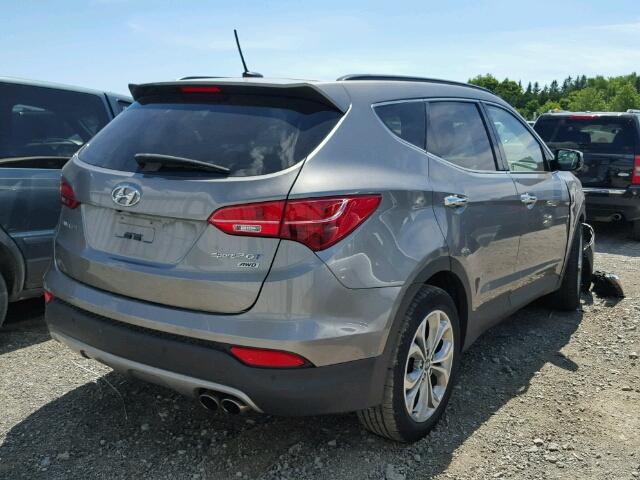 5XYZUDLA2FG297394 - 2015 HYUNDAI SANTA FE S GRAY photo 4