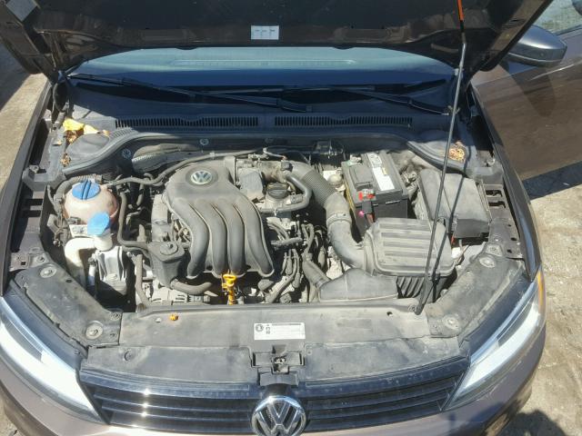 3VW2K7AJ4CM345677 - 2012 VOLKSWAGEN JETTA BASE Շագանակագույն լուսանկար 7