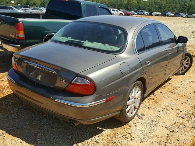 SAJDA01N91FM12216 - 2001 JAGUAR S-TYPE BROWN photo 4