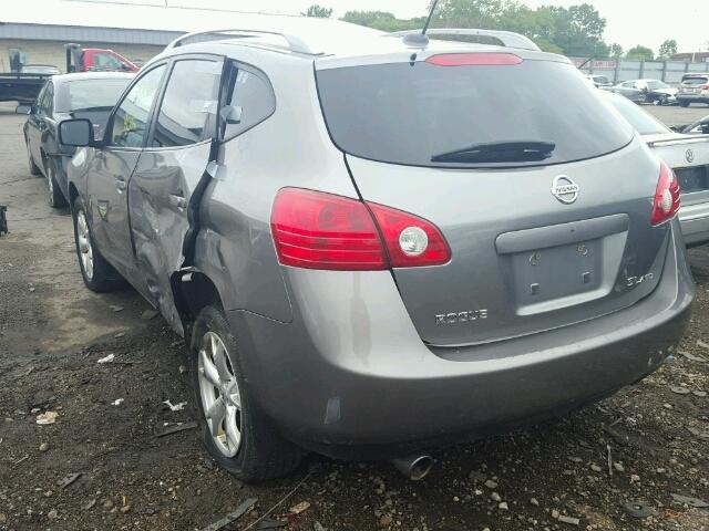 JN8AS58VX8W114015 - 2008 NISSAN ROGUE S GRAY photo 3