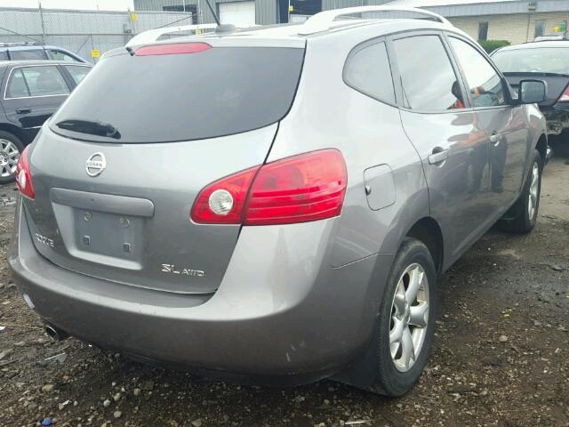 JN8AS58VX8W114015 - 2008 NISSAN ROGUE S GRAY photo 4