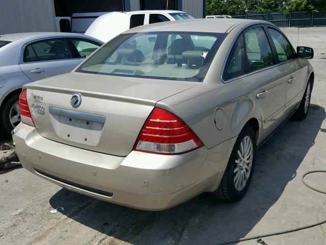 1MEFM42155G621680 - 2005 MERCURY MONTEGO PR 金色 照片 4