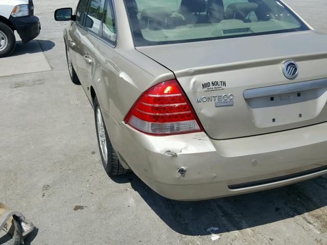 1MEFM42155G621680 - 2005 MERCURY MONTEGO PR 金色 照片 9