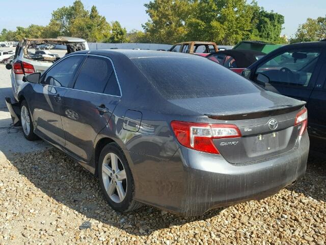 4T1BF1FK7DU642716 - 2013 TOYOTA CAMRY L GRAY photo 3