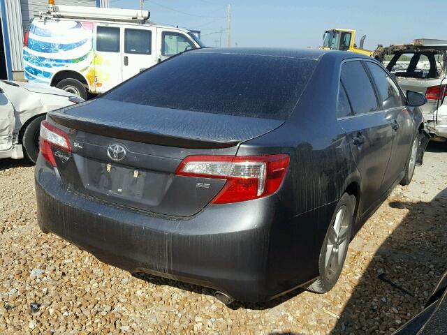 4T1BF1FK7DU642716 - 2013 TOYOTA CAMRY L GRAY photo 4