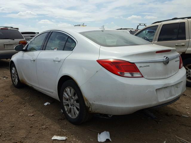 2G4GR5ER8D9119978 - 2013 BUICK REGAL WHITE photo 3