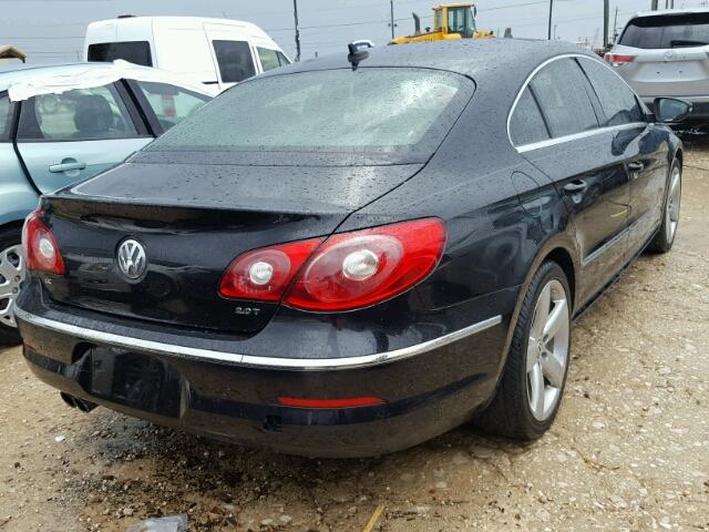 WVWHN7AN6CE551080 - 2012 VOLKSWAGEN CC LUXURY BLACK photo 4