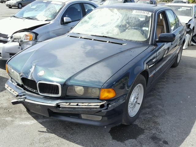 WBAGF8326VDL48035 - 1997 BMW 740 I AUTO GREEN photo 2