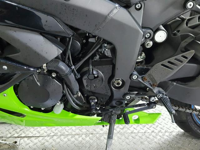 JKAZX4R10CA036124 - 2012 KAWASAKI ZX600 R GREEN photo 11