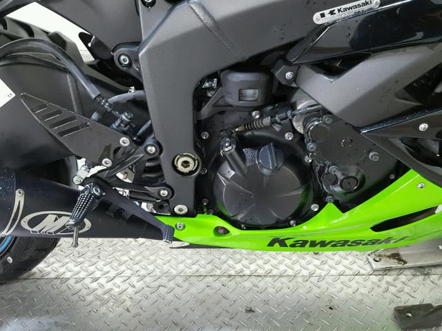 JKAZX4R10CA036124 - 2012 KAWASAKI ZX600 R GREEN photo 12