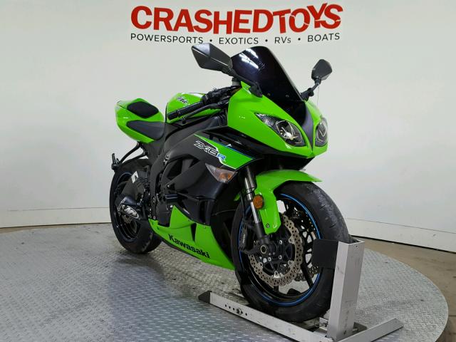 JKAZX4R10CA036124 - 2012 KAWASAKI ZX600 R GREEN photo 2