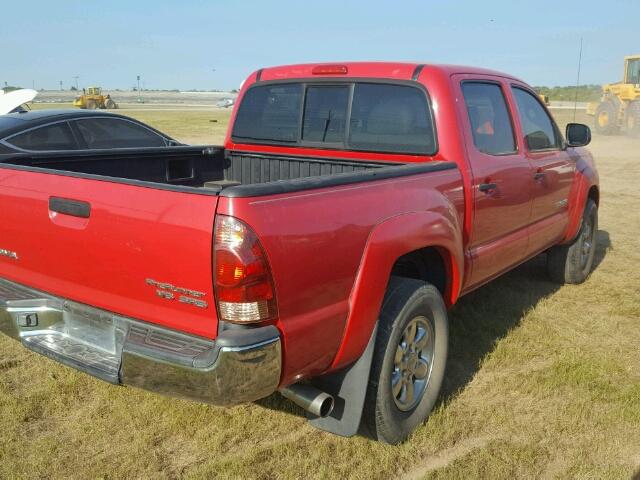 3TMJU62N07M037061 - 2007 TOYOTA TACOMA RED photo 4