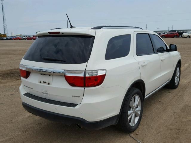 1C4RDHDG7CC180906 - 2012 DODGE DURANGO CR WHITE photo 4