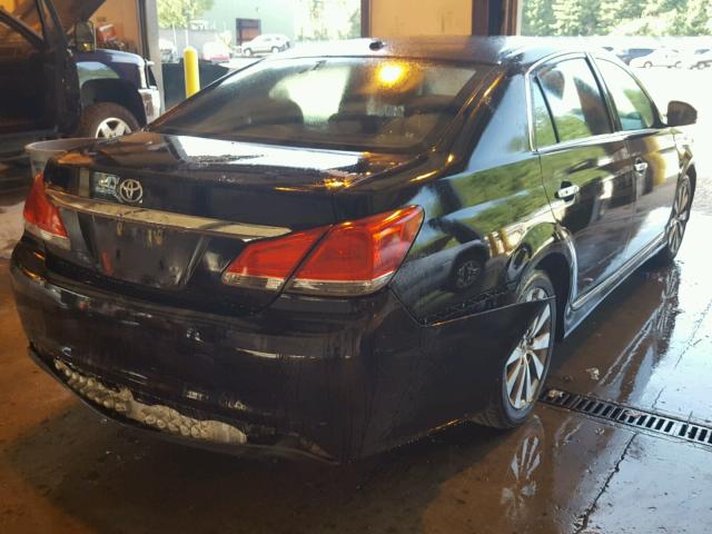 4T1BK3DB0BU385020 - 2011 TOYOTA AVALON BAS BLACK photo 4