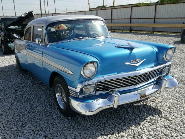 B56A090780 - 1956 CHEVROLET BELAIRE BLUE photo 1