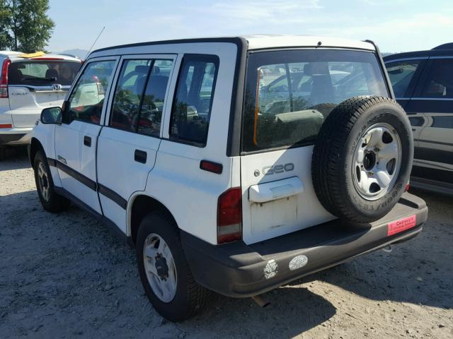 2CNBJ136XT6927834 - 1996 GEO TRACKER WHITE photo 3