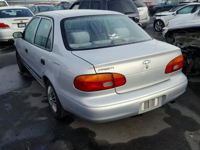 1Y1SK5287XZ438664 - 1999 CHEVROLET GEO PRIZM 银色 照片 3