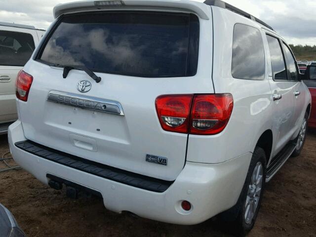 5TDYY5G11FS060074 - 2015 TOYOTA SEQUOIA PL WHITE photo 4