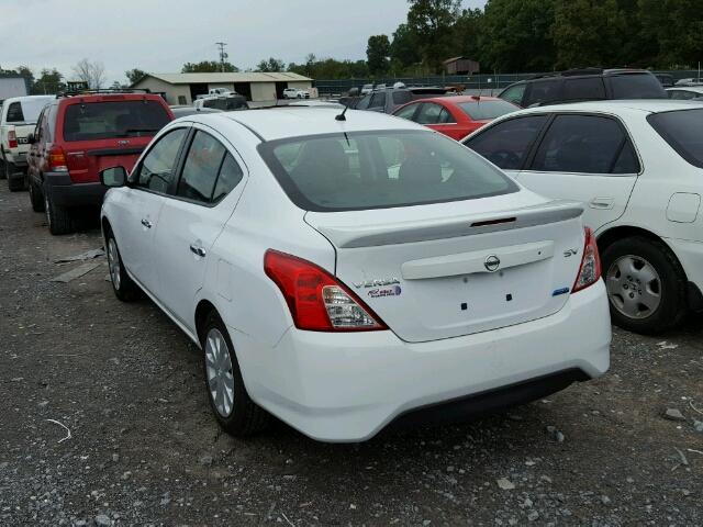 3N1CN7AP6GL823163 - 2016 NISSAN VERSA S WHITE photo 3