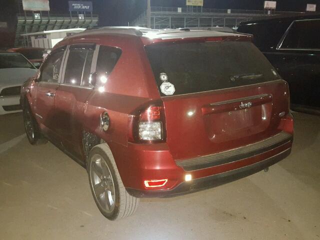 1C4NJCEB6ED660235 - 2014 JEEP COMPASS LA RED photo 3