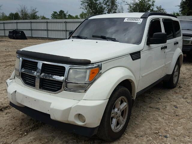 1D8GT28K07W727705 - 2007 DODGE NITRO WHITE photo 2