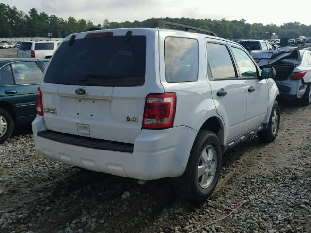 1FMCU0DG6CKB13951 - 2012 FORD ESCAPE WHITE photo 4