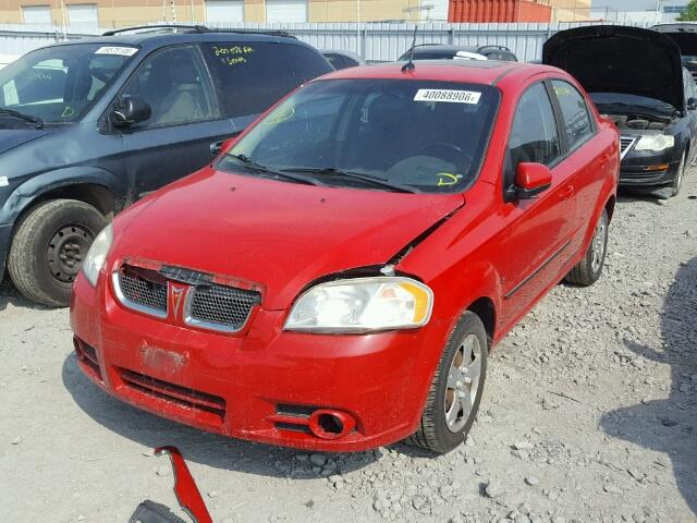 3G2TX55E09L127636 - 2009 PONTIAC G3 WAVE SE RED photo 2