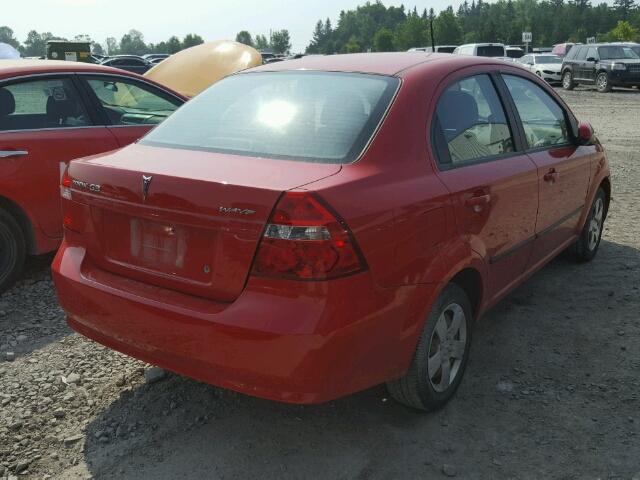 3G2TX55E09L127636 - 2009 PONTIAC G3 WAVE SE RED photo 4