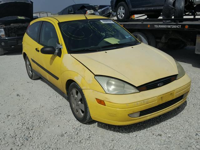 3FAFP31302R219551 - 2002 FORD FOCUS ZX3 YELLOW photo 1