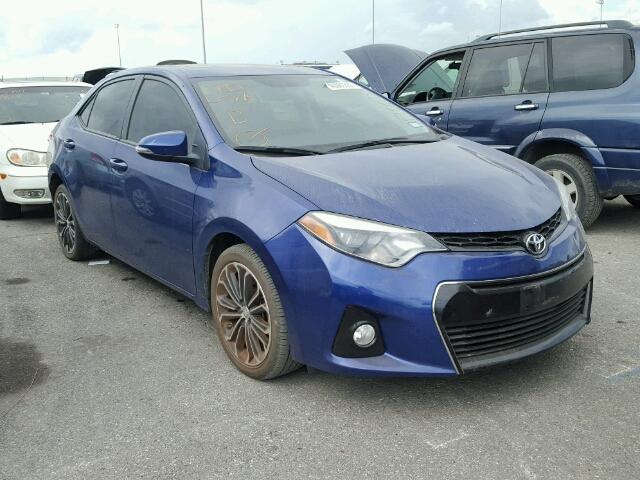 5YFBURHE6GP418533 - 2016 TOYOTA COROLLA BLUE photo 1