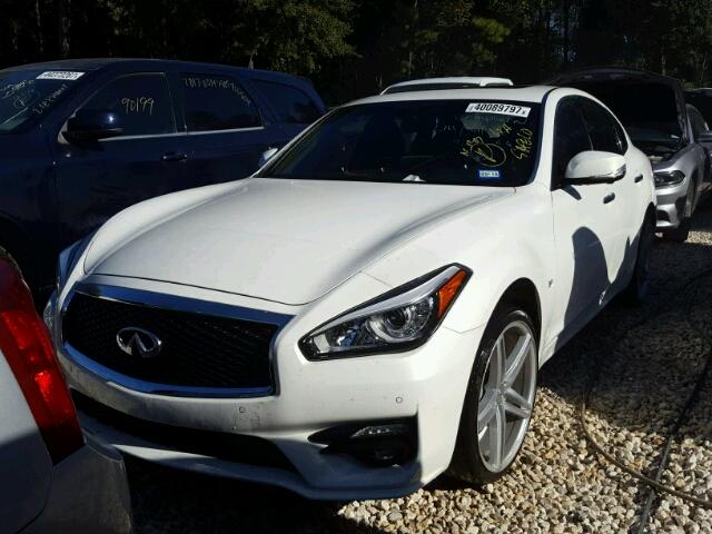 JN1BY1APXFM541855 - 2015 INFINITI Q70 3.7 WHITE photo 2