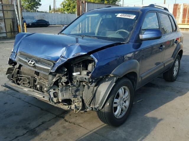 KM8JN12D56U322982 - 2006 HYUNDAI TUCSON GLS BLUE photo 2