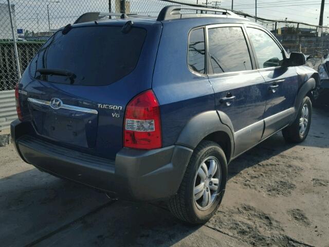 KM8JN12D56U322982 - 2006 HYUNDAI TUCSON GLS BLUE photo 4