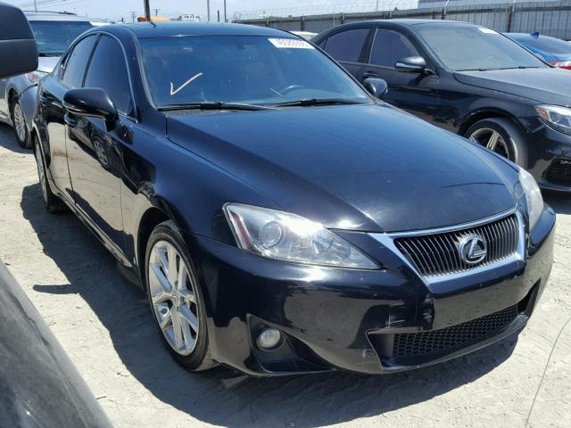 JTHBF5C26C5183444 - 2012 LEXUS IS 250 BLACK photo 1